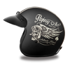 Mens Motorcycle Biker Light weight DOT Dull Finish Daytona Cruiser with Flying Ace Graphic