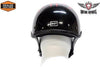 MOTORCYCLE BRAND NEW 200 DOT SERIES HALF HELMET WITH FLAME GRAPHIC GREAT PRICE