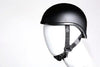 MOTORCYLE FLAT BLK GLADIATOR NOVELTY MOTORBIKE HELMET BLACK NOT DOT APPROVED