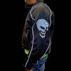 MEN'S MOTORCYCLE SKULL TEXTILE MESH JACKET WITH ARMORS/PADS INSIDE ZIPOUTLINER