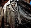 MEN'S MOTORCYCLE MOTORBIKE COW HIDE LEATHER JACKET WITH PISTOL PETE GUN POCKET