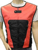 MEN'S BIKER UPDATED RED SWAT TEAM STYLE TEXTILE MOTORCYCLE VEST NEW