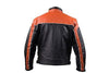 MEN'S MOTORCYCLE SCOOTER ORANGE JACKET W/ZIPOUT LINER INSIDE GREAT PRICE