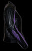 WOMEN'S MOTORCYCLE RIDING PURPLE LEATHER JACKET W/WINGS AT BACK & 2 GUNPOCKETS