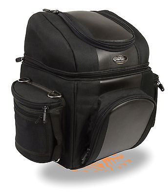 MOTORCYCLE MEDIUM SISSY DOUBLE ACCESS ENTRY TRAVEL BAR BAG LUGGAGE WATERPROOF