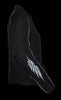 WOMEN'S MOTORCYCLE BLK TEXTILE JACKET W/ STUD & WINGS DETAILING W/2GUNPOCKETS