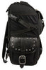 MOTORCYCLE EXTRALARGE TWO PIECE STUD SISSY TRAVEL BAR TOURING BAG LUGGAGE NEW