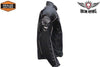 MEN'S MOTORCYCLE SKULL TEXTILE MESH JACKET WITH ARMORS/PADS INSIDE ZIPOUTLINER