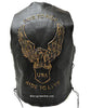 Men's Motorcycle Brn Retro Side Lace Live to ride Leather Vest