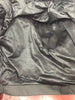 LADIES GREY LIGHTWEIGHT TEXTILE W/REFLECTIVE PIPING JACKET ZIPOUTLINER BLK/GREY