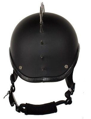 Motorcycle Flat Blk Gladiator Novelty Helmet with Punky Spikes – Leather Place