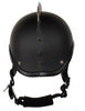 Motorcycle Flat Blk Gladiator Novelty Helmet with Punky Spikes