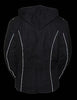 WOMEN'S RIDING BLK TEXTILE JACKET W/REFLECTIVE TRIBAL DETAIL W/REMOVABLE FLEECE