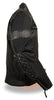 MEN'S MOTORCYCLE SCOOTER TEXTILE JACKET W/LEATHER TRIM &SNAPCOLLAR 2 GUN POCKETS