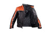 MEN'S MOTORCYCLE SCOOTER ORANGE JACKET W/ZIPOUT LINER INSIDE GREAT PRICE