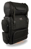 MOTORCYCLE LARGE TWO PIECE NYLON SISSY T BAR BAG TRAVEL PLAIN LUGGAGE NEW BLACK
