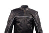 Men's Motorcycle High Visibility Scoter leather jacket very soft leather