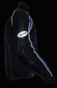 MEN'S MOTORCYCLE BLUE COMBO LEATHER/TEXTILE MESH RACER JACKET W/ARMOUR INSIDE