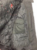LADIES GREY LIGHTWEIGHT TEXTILE W/REFLECTIVE PIPING JACKET ZIPOUTLINER BLK/GREY