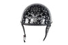 Motorcycle Shiny Blk/Gloss Finish DOT approved Skull Graphic helmet