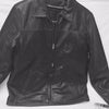 Men's Plain traditional zipper front leather jacket with 2 pockets butter soft leather