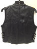 WOMEN'S MOTORCYCLE RIDING LEATHER VEST W/SIDE BUCKLES AND CENTER ZIPPER COW NEW