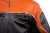 MEN'S MOTORCYCLE SCOOTER ORANGE JACKET W/ZIPOUT LINER INSIDE GREAT PRICE