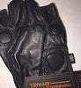 MEN'S FINGERLESS W/HARD CARBON KNUCKLES & GEL PALM VERY SOFT KNOCK OUT GLOVE