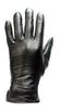 LADIES BLK FULL FINGER LINED GLOVES VERY WARM AND SOFT LEATHER GREAT PRICE