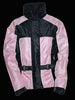 MOTORCYCLE BLK/PINK WOMEN'S RAIN GEAR WATERPROF LIGHTWEIGHT REFLECTIVE W/HUDDY