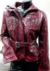 WOMEN'S LEATHER MILITARY STYLE GENUINE BUFFALO LEATHER JACKET GREAT PRICE
