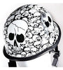 Motorcycle riders German White Skull Graveyard novelty helmet