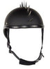 Motorcycle Flat Blk Gladiator Novelty Helmet with Punky Spikes