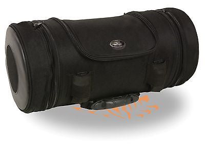MOTORCYCLE LARGE TRIPLE ZIPPER POCKETED ROLL TRAVEL BAG PLAIN LUGGAGE NEW 