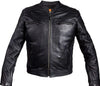MEN'S MOTORCYCLE SCOOTER JACKET W/RIVET DETAILING W/TWO GUN POCKET NAKED COW NEW