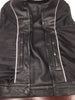 MEN'S SON OF ANARCHY COLLARLESS LEATHER MOTORCYCLE VEST 2 GUN POCKETS INSIDE