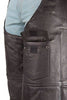 MEN'S MOTORCYCLE RIDERS ONE POCKET REAL LEATHER CHAP GREAT PRICE UPTO 10XL SIZE