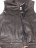 MEN'S SON OF ANARCHY COLLARLESS LEATHER MOTORCYCLE VEST 2 GUN POCKETS INSIDE