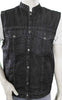 MEN'S SON OF ANARCHY BLACK DENIM MOTORCYCLE VEST 2 GUN POCKETS INSIDE