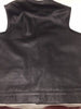 MEN'S SON OF ANARCHY COLLARLESS LEATHER MOTORCYCLE VEST 2 GUN POCKETS INSIDE