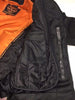 Men's Reflective Textile Skull Motorcycle jacket w/2 gun pockets