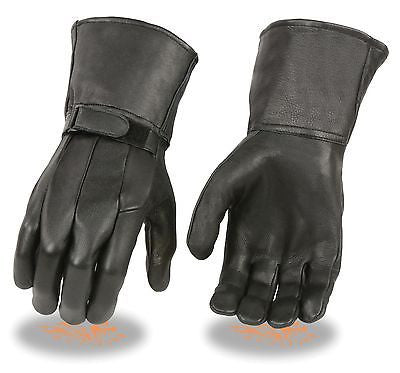 Men's American Deer skin unlined police style butter soft long gloves