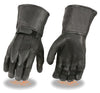 Men's American Deer skin unlined police style butter soft long gloves