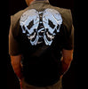 MEN'S SKULL TEXTILE VEST WITH REFLECTIVE FEATURE LIGHT WEIGHT W/GUN POCKET NEW