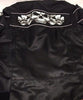 WOMEN'S REFLECTIVE SKULL MOTORCYCLE TEXTILE CROSSOVER SCOOTER JACKET NEW BLACK
