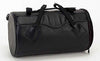 MOTORCYCLE ROUND DUFLE SISSY T BAR BAG TRAVEL PLAIN LUGGAGE PVC NEW BLACK 16*9*9