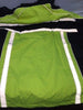MOTORCYCLE MOTORBIKE RAIN GEAR MEN'S RAIN SUIT BLK&NEON GREEN WATERRESISTANT