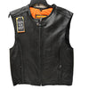 MEN'S MOTORCYCLE SPEEDSTER CLUB SWAT STYLE VEST W/2 GUN POCKETS