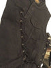 MEN'S SON OF ANARCHY BLK DENIM MOTORCYCLE VEST 1 GUN POCKET INSIDE WITH S/LACES