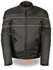 MEN'S MOTORCYCLE SCOOTER TEXTILE JACKET WITH REFLECTIVE STRIPES ZIPOUT LININGNEW